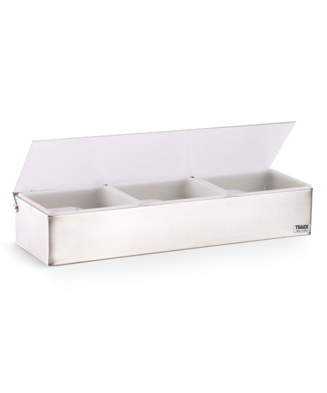 Khay Trang Trí Quầy Bar 3 Ngăn Vollrath 4705 Nắp Phẳng Bản Lề