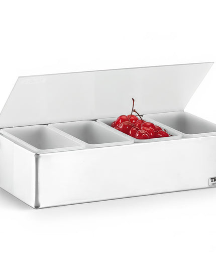 Khay Trang Trí Quầy Bar 3 Ngăn Vollrath 4705 Nắp Phẳng Bản Lề