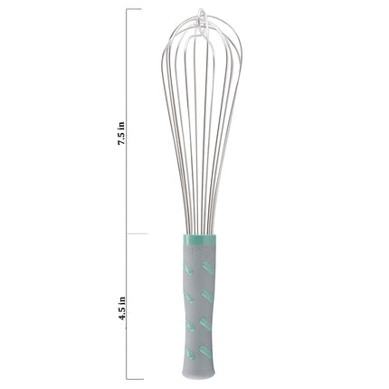 Phới Đánh Trứng Kiểu Pháp Vollrath 47091 30.5 cm Tay Cầm Nylon Xanh Ngọc Thép Không Gỉ