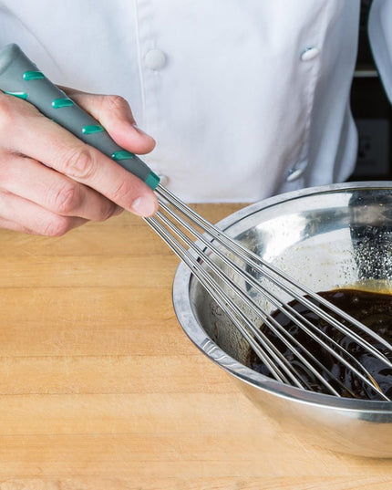 Phới Đánh Trứng Kiểu Pháp Vollrath 47091 30.5 cm Tay Cầm Nylon Xanh Ngọc Thép Không Gỉ