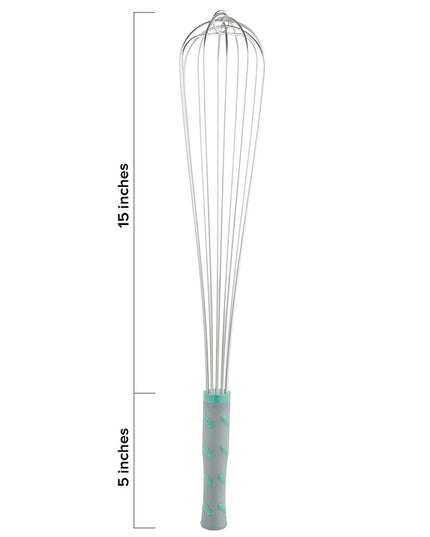 Phới Đánh Kiểu Pháp Vollrath 47095 50.8 cm Tay Cầm Nylon Aqua Thép Không Gỉ