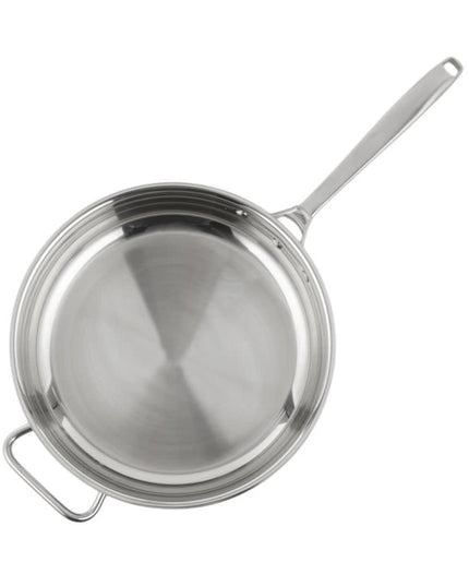Chảo Rán Thép Không Gỉ Vollrath Intrigue 47753 31.8 cm Tay Cầm Kim Loại Rỗng - Dùng Cho Bếp Từ