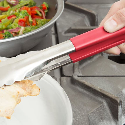 Kẹp Gắp Đa Năng Vollrath 4780940 Thép Không Gỉ 24.1 cm, Đỏ