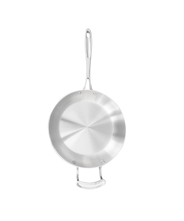 Chảo Xào Vollrath 49413 Miramar 25.4 cm Inox Đáy Nhôm Dùng Cho Bếp Từ