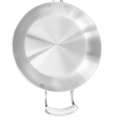 Chảo Xào Vollrath 49413 Miramar 25.4 cm Inox Đáy Nhôm Dùng Cho Bếp Từ
