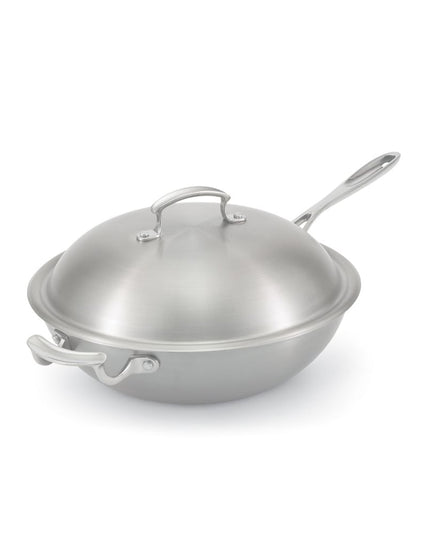 Chảo Xào Vollrath 49418 Miramar® 30.5 cm Thép Không Gỉ Đáy Nhôm - Sử Dụng Bếp Từ