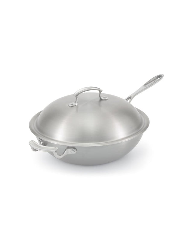 Chảo Xào Vollrath 49418 Miramar® 30.5 cm Thép Không Gỉ Đáy Nhôm - Sử Dụng Bếp Từ