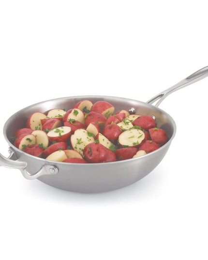Chảo Xào Vollrath 49418 Miramar® 30.5 cm Thép Không Gỉ Đáy Nhôm - Sử Dụng Bếp Từ