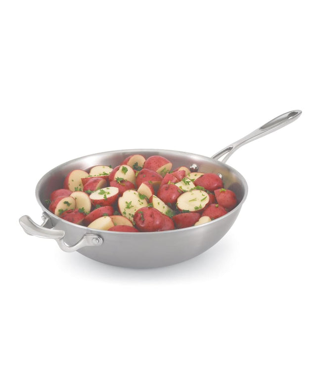 Chảo Xào Vollrath 49418 Miramar® 30.5 cm Thép Không Gỉ Đáy Nhôm - Sử Dụng Bếp Từ