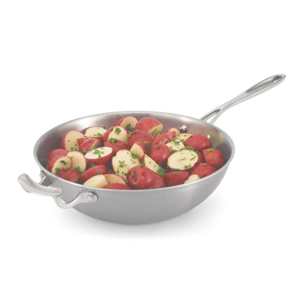 Chảo Xào Vollrath 49418 Miramar® 30.5 cm Thép Không Gỉ Đáy Nhôm - Sử Dụng Bếp Từ