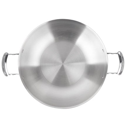 Chảo Xào Vollrath 49428 Miramar® 33 cm Thép Không Gỉ Đáy Nhôm - Sử Dụng Bếp Từ