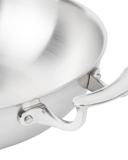 Chảo Xào Vollrath 49428 Miramar® 33 cm Thép Không Gỉ Đáy Nhôm - Sử Dụng Bếp Từ