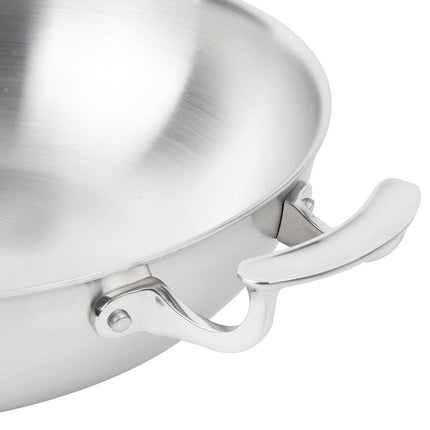 Chảo Xào Vollrath 49428 Miramar® 33 cm Thép Không Gỉ Đáy Nhôm - Sử Dụng Bếp Từ