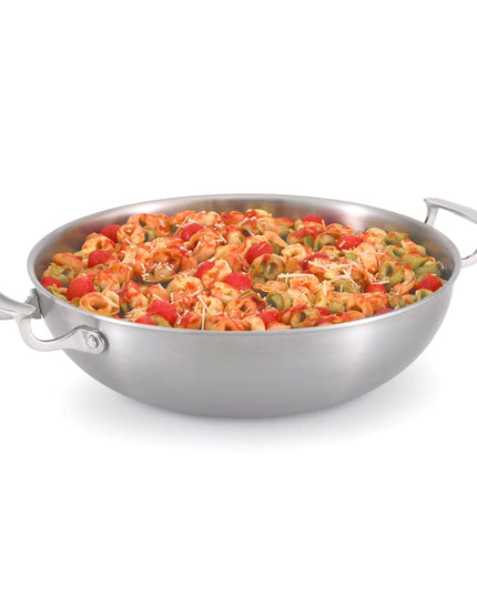 Chảo Xào Vollrath 49428 Miramar® 33 cm Thép Không Gỉ Đáy Nhôm - Sử Dụng Bếp Từ