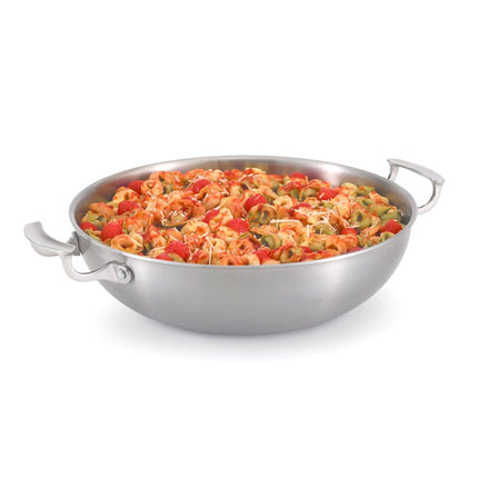 Chảo Xào Vollrath 49428 Miramar® 33 cm Thép Không Gỉ Đáy Nhôm - Sử Dụng Bếp Từ