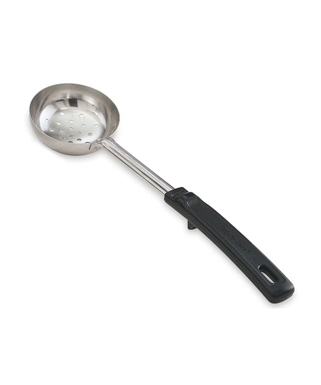 Thìa Múc Có Lỗ Vollrath 61170 118 ml Tay Cầm Nhựa Đen Thép Không Gỉ