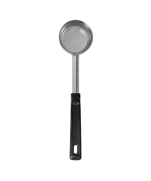 Muỗng Múc Không Lỗ Vollrath 61172 118 ml Tay Cầm Nhựa Đen Thép Không Gỉ