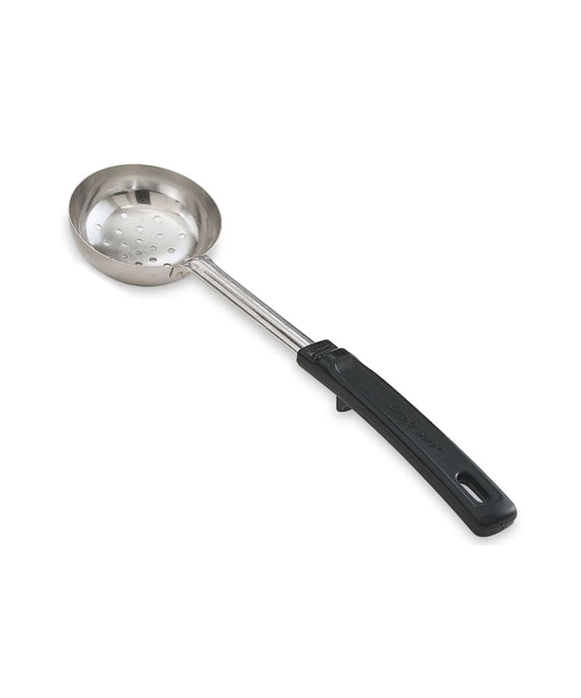 Thìa Múc Có Lỗ Vollrath 61180 237 ml Tay Cầm Nhựa Poly Đen Thép Không Gỉ