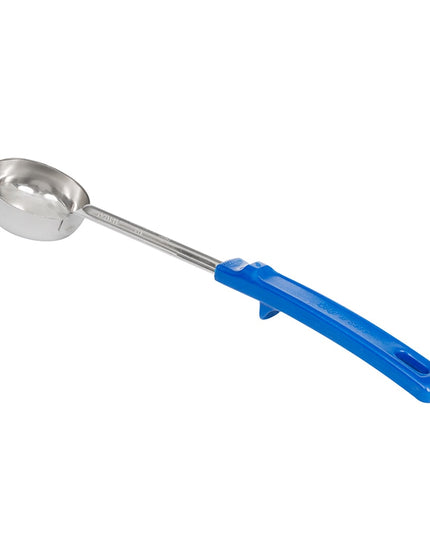 Muỗng Chia Phần Có Lỗ Vollrath 62155 59 ml Tay Cầm Poly Màu Xanh Dương Thép Không Gỉ