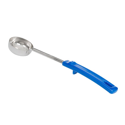Muỗng Chia Phần Có Lỗ Vollrath 62155 59 ml Tay Cầm Poly Màu Xanh Dương Thép Không Gỉ