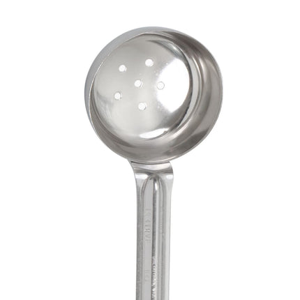 Muỗng Chia Phần Có Lỗ Vollrath 62155 59 ml Tay Cầm Poly Màu Xanh Dương Thép Không Gỉ