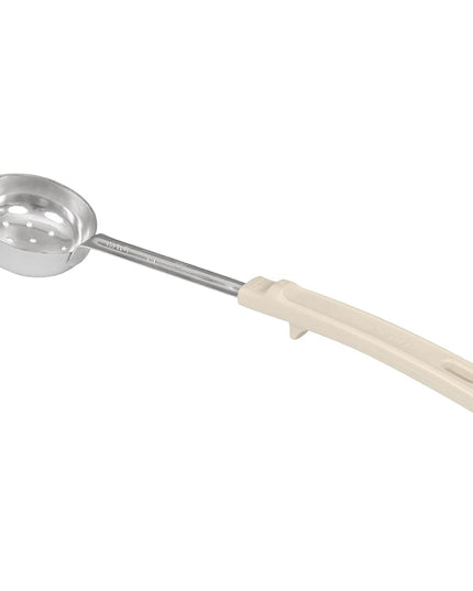 Muỗng Chia Phần Có Lỗ Vollrath 62165 89 ml Tay Cầm Poly Màu Ngà Thép Không Gỉ