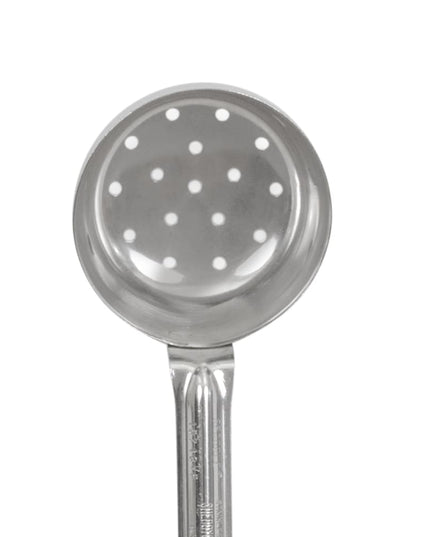 Muỗng Chia Phần Có Lỗ Vollrath 62165 89 ml Tay Cầm Poly Màu Ngà Thép Không Gỉ