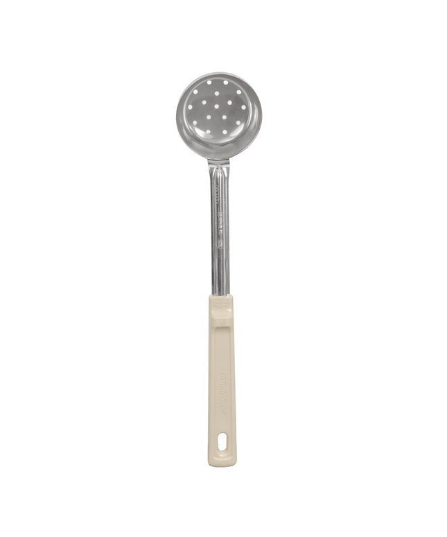 Muỗng Chia Phần Có Lỗ Vollrath 62165 89 ml Tay Cầm Poly Màu Ngà Thép Không Gỉ