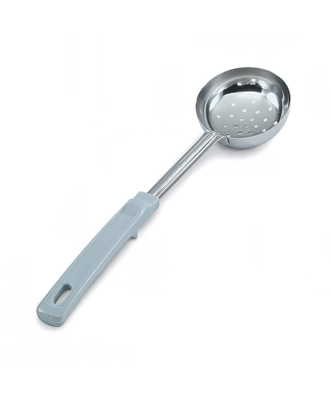 Thìa Chia Phần Có Lỗ Vollrath 62170 118 ml Tay Cầm Poly Màu Xám Thép Không Gỉ