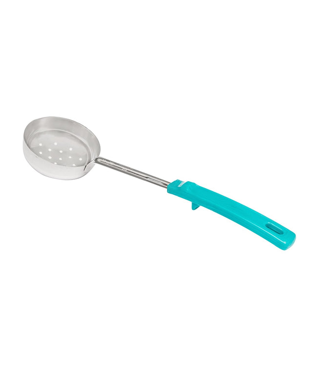 Muỗng Múc Có Lỗ Vollrath 62175 177 ml Tay Cầm Poly Xanh Ngọc Thép Không Gỉ