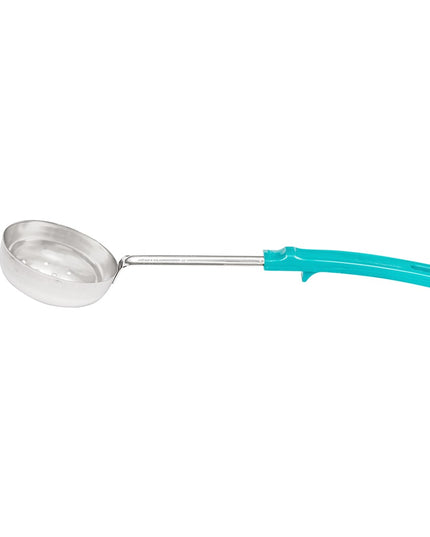 Muỗng Múc Có Lỗ Vollrath 62175 177 ml Tay Cầm Poly Xanh Ngọc Thép Không Gỉ