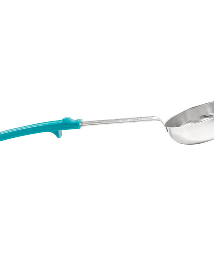 Thìa Chia Phần Đặc Vollrath 62177 177 ml Tay Cầm Poly Màu Xanh Mòng Két Thép Không Gỉ