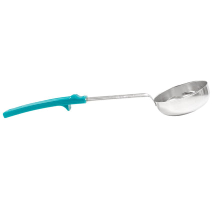 Thìa Chia Phần Đặc Vollrath 62177 177 ml Tay Cầm Poly Màu Xanh Mòng Két Thép Không Gỉ