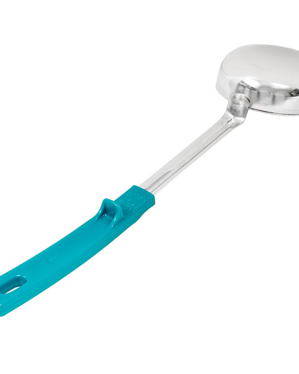 Thìa Chia Phần Đặc Vollrath 62177 177 ml Tay Cầm Poly Màu Xanh Mòng Két Thép Không Gỉ