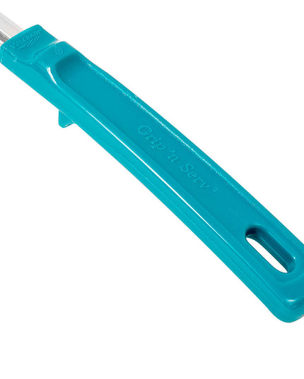 Thìa Chia Phần Đặc Vollrath 62177 177 ml Tay Cầm Poly Màu Xanh Mòng Két Thép Không Gỉ