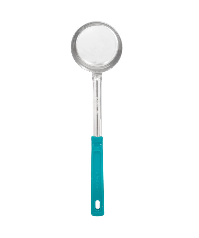 Thìa Chia Phần Đặc Vollrath 62177 177 ml Tay Cầm Poly Màu Xanh Mòng Két Thép Không Gỉ
