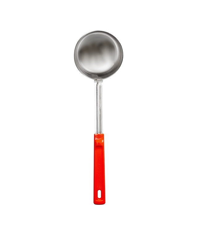 Thìa Chia Phần Đặc Vollrath 62182 237 ml - Tay Cầm Poly Màu Cam, Thép Không Gỉ