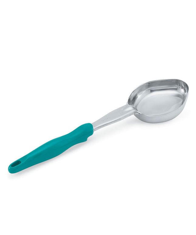 Thìa Múc Oval Đặc Vollrath 6412655 177 ml Tay Cầm Nylon Xanh Mòng Két Thép Không Gỉ