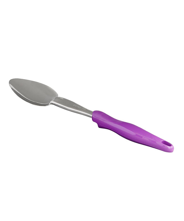 Thìa Múc Đặc Vollrath 6414080 35.6 cm Tay Cầm Công Thái Học Tím Thép Không Gỉ