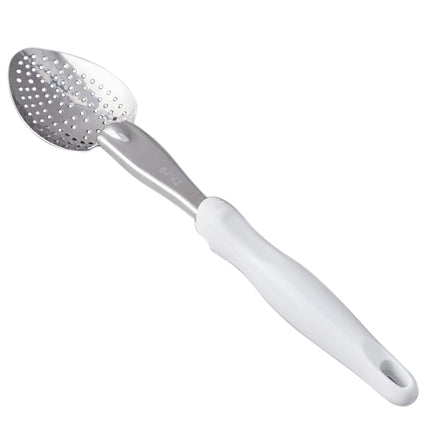 Thìa Có Lỗ Hạng Nặng Vollrath 6414215 35.6 cm Tay Cầm Nylon Trắng
