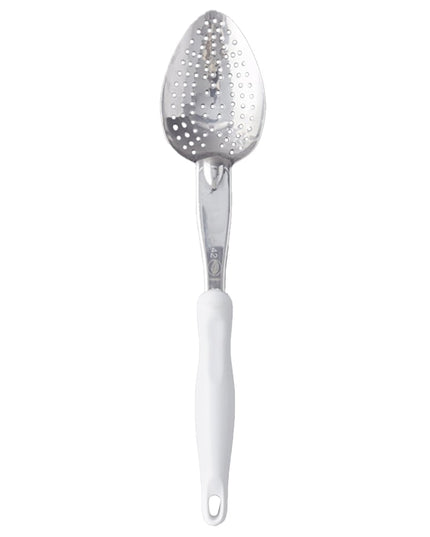 Thìa Có Lỗ Hạng Nặng Vollrath 6414215 35.6 cm Tay Cầm Nylon Trắng