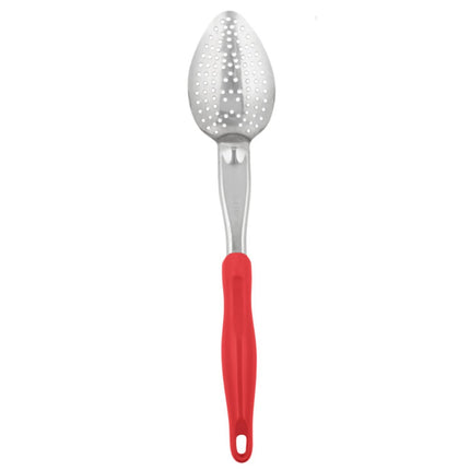 Thìa Có Lỗ Hạng Nặng Vollrath 6414240 35.6 cm Tay Cầm Nylon Đỏ