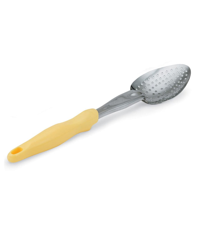 Thìa Có Lỗ Hạng Nặng Vollrath 6414250 35.6 cm Tay Cầm Nylon Vàng