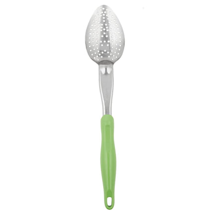 Thìa Có Lỗ Hạng Nặng Vollrath 6414270 35.6 cm Tay Cầm Nylon Xanh Lá