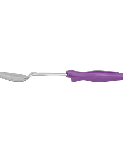 Thìa Dội Có Lỗ Vollrath 6414280 35.6 cm Tay Cầm Tím Công Thái Học - Thép Không Gỉ