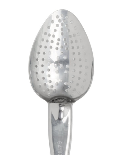 Thìa Dội Có Lỗ Vollrath 6414280 35.6 cm Tay Cầm Tím Công Thái Học - Thép Không Gỉ