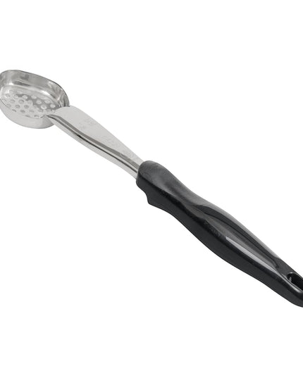 Thìa Chia Phần Oval Có Lỗ Vollrath 6422120 30 ml Tay Cầm Nylon Màu Đen Cao Cấp Thép Không Gỉ