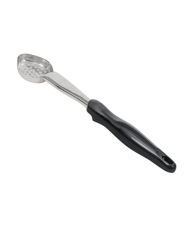 Thìa Chia Phần Oval Có Lỗ Vollrath 6422120 30 ml Tay Cầm Nylon Màu Đen Cao Cấp Thép Không Gỉ