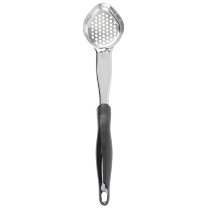 Thìa Múc Oval Có Lỗ Vollrath 6422220 59 ml Tay Cầm Nylon Đen Cao Cấp Thép Không Gỉ