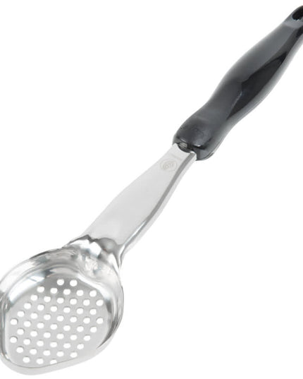 Thìa Múc Oval Có Lỗ Vollrath 6422220 59 ml Tay Cầm Nylon Đen Cao Cấp Thép Không Gỉ